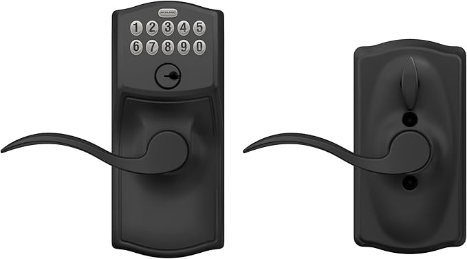 SCHLAGE FE595 CAM 622 Acc Keypad Entry with Flex Electronic Lock, Matte Black