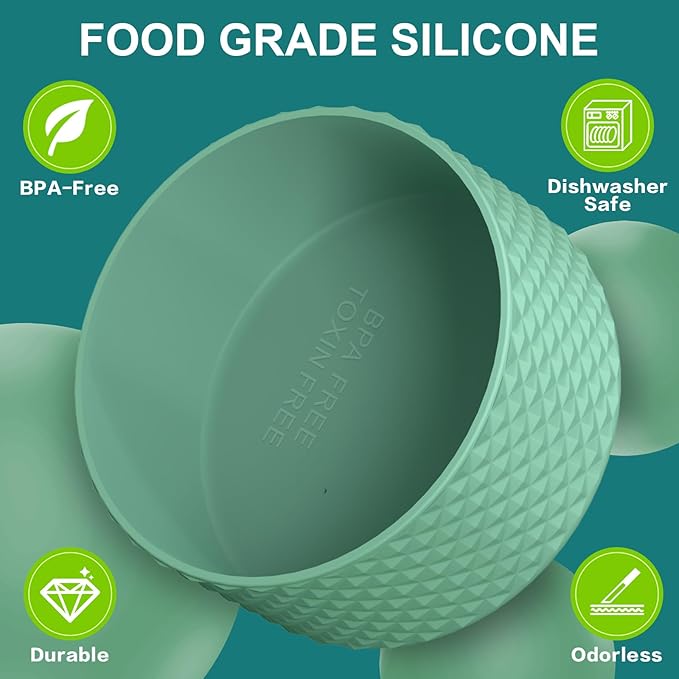 Silicone Boot for Owala Water Bottle 24 oz 32 oz 40 oz, Anti-Slip Protective Sleeve for FreeSip/Twist/Flip Stainless Steel Water Bottles Accessories