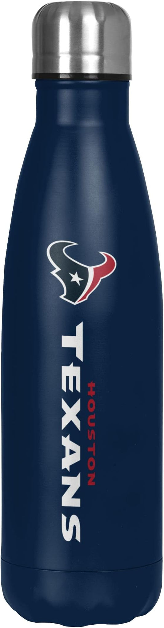 FOCO NFL unisex-adult NFL Team Logo Wordmark Chill Water Bottle