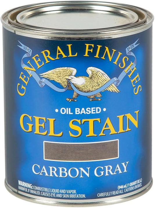 General Finishes Oil Base Gel Stain, 1 Quart, Carbon Gray