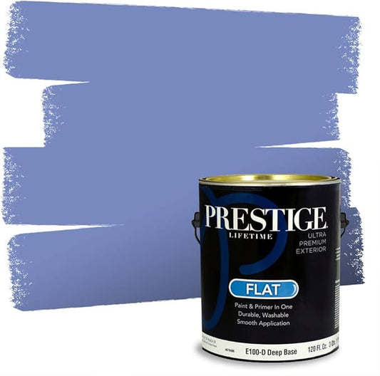PRESTIGE Paints Exterior Paint and Primer in One, 1 Gallon, Flat, Satisfaction