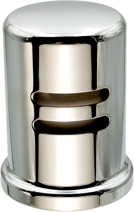 Dishwasher Air Gap Cover only, Skirted, Replacement air gap dishwasher,Solid Brass, Polished Chrome Finish