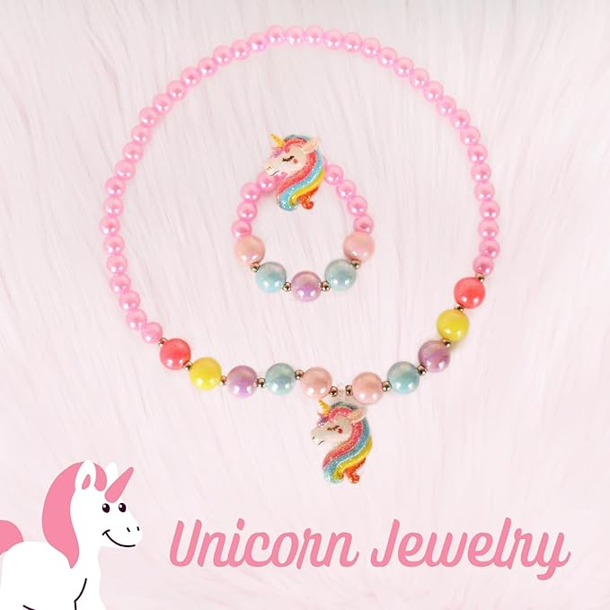 VTIVE Unicorn Water Bottle for Girls, 55PCS Unicorn Birthday Gifts for Girls Age 3 4 5 6 7 8, Kids Water Bottle 16 OZ BPA-Free with Straw & Safety Lock, Unicorn Themed Gifts for Christmas