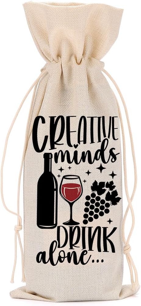 Funny Wine Quotes Wine Bag Wine Tasting Party Supplies for Wine Lovers Women Men Granny Groom Friend Christmas Birthday Wedding Bachelorrette Party Wine Bags