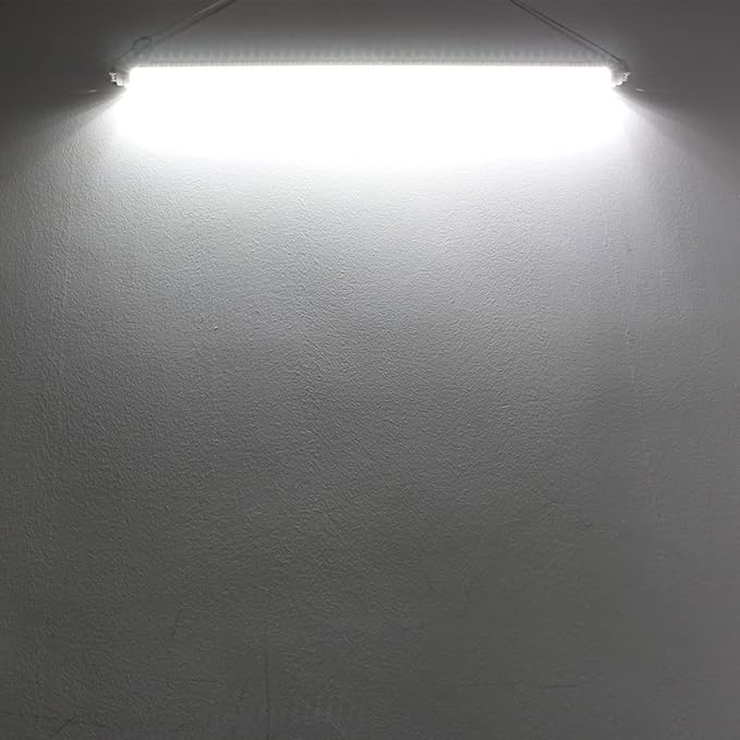 LightingWill LED T8 Light Tube 3FT, Daylight White 5000K, Dual-End Powered Ballast Bypass, 1600Lumens 15W (32W Fluorescent Equivalent), Clear Cover, AC85-265V Lighting Tube Fixtures, 1 Pack