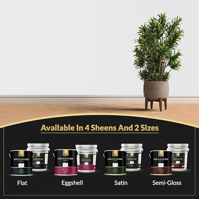 EVOLVE Signature Paint & Primer: Luxury Paint & Primer for Indoor & Outdoor Surfaces, Minimal Odor, Eggshell Sheen (Fog Gray, 1 Gallon)