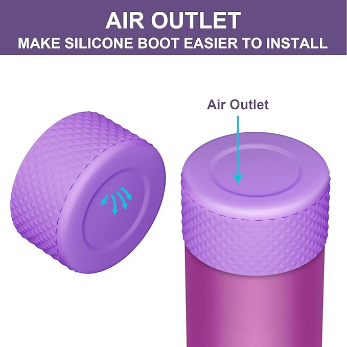 Silicone Boot for Owala Water Bottle 24 oz 32 oz 40 oz, Anti-Slip Protective Sleeve for FreeSip/Twist/Flip Stainless Steel Water Bottles Accessories