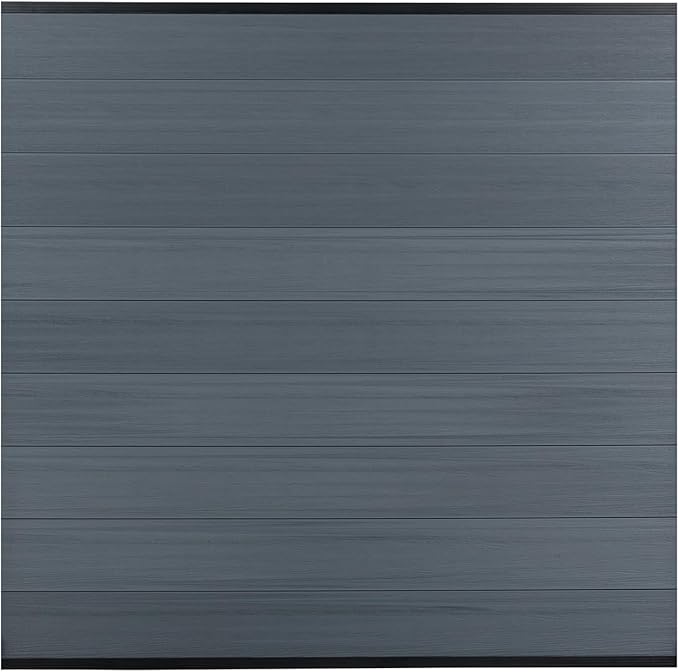 6 Ft×6 Ft Wood Plastic Composite Fence Panels, Privacy Fence Screen, Decorative Garden, Patio, Backyard Fence Without Post, Grey