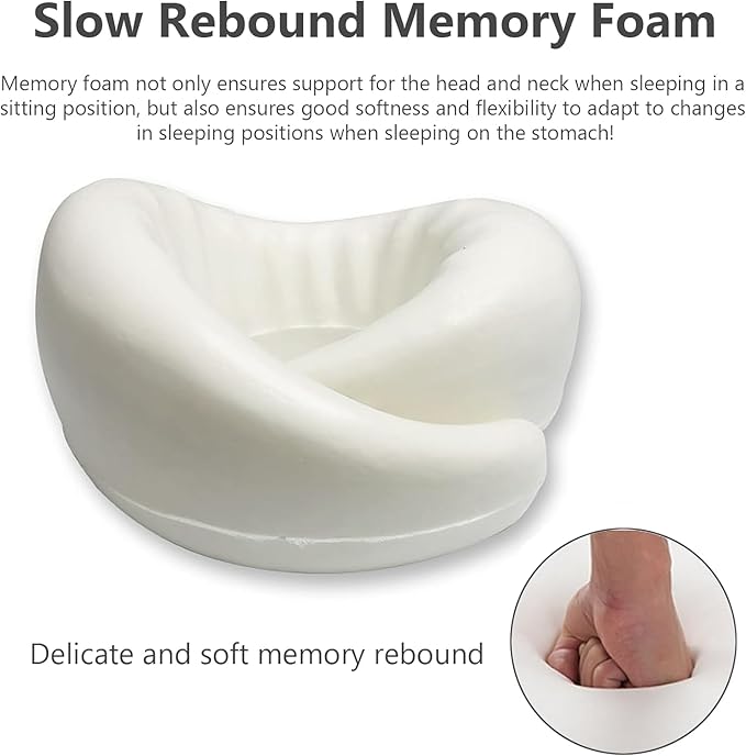 FAGOBYX Travel Pillow,Neck Pillow for Traveling,Airplane Pillow Flight Pillow,360° Travel Neck Pillows for Airplanes,Travel Neck Pillows for Airplanes,Travel Pillow,Neck Pillow (Grey)