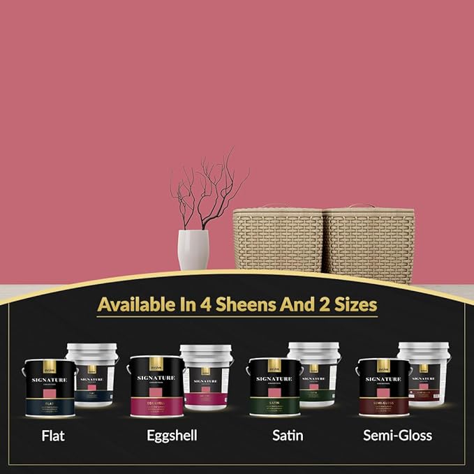 EVOLVE Signature Paint & Primer: Luxury Paint & Primer for Indoor & Outdoor Surfaces, Minimal Odor, Eggshell Sheen (Utah Red, 5 Gallon)