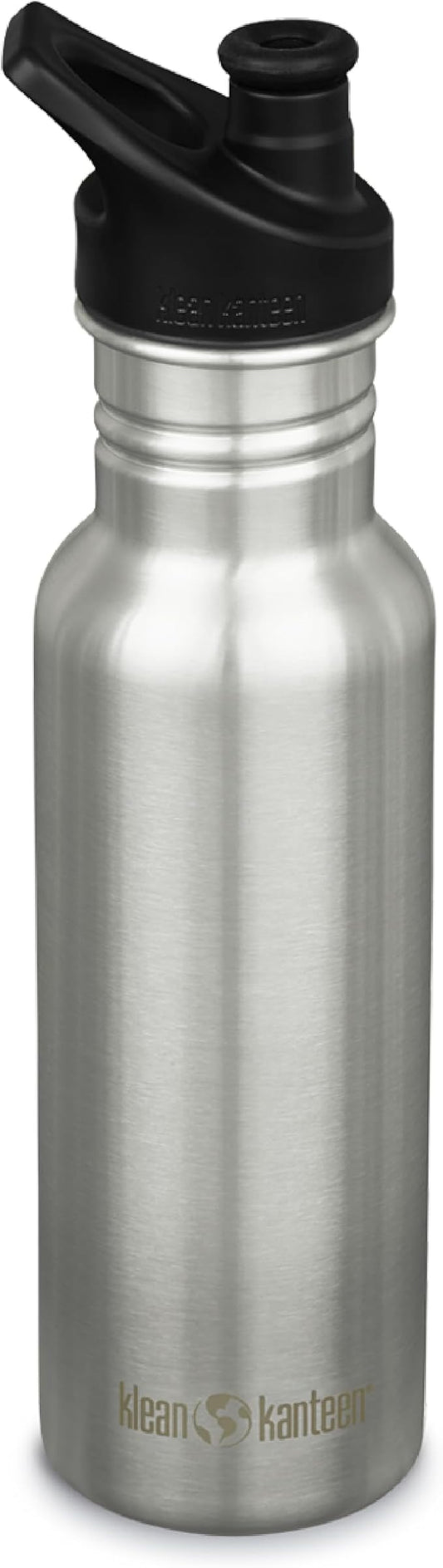KLEAN KANTEEN Classic Narrow Sport Cap Brushed Stainless Bottle 532Ml, 1 EA