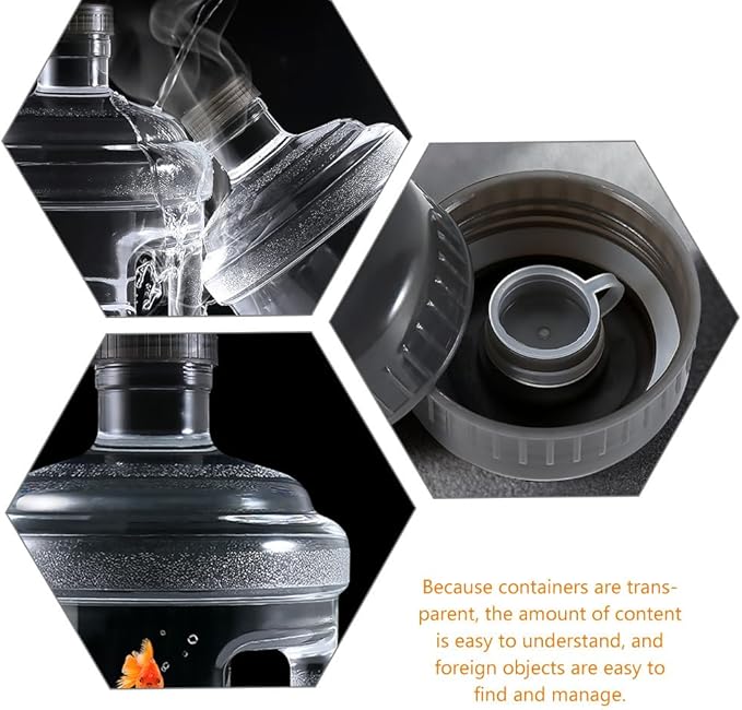 BESPORTBLE 5L Water Jug Clear Kettle Bottled Water Water Dispenser Water Gallon Water Storage Tub Wide Mouth Party Jug Spring Plastic Portable Travel