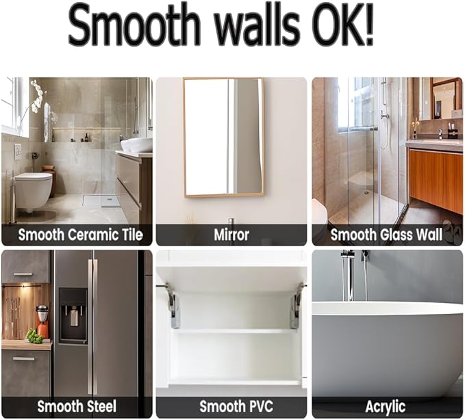 2 PK Grab Bars for Bathtubs and Showers, Shower Handles for Elderly Seniors bar Bars Safety Elderly Suction 500 lbs Cup and Walls bathtubs Handicap Heavy Duty Grabbers Wall