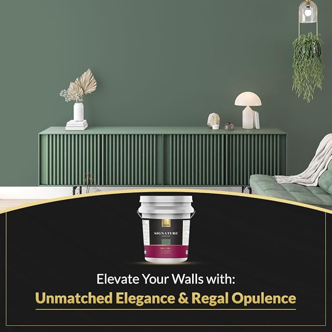 EVOLVE Signature Paint & Primer: Luxury Paint & Primer for Indoor & Outdoor Surfaces, Minimal Odor, Eggshell Sheen (Cadet Green, 5 Gallon)