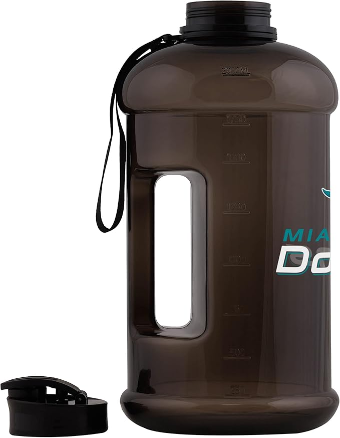 FOCO NFL Team Logo 2L Plastic Clear Large Sports Water Bottle