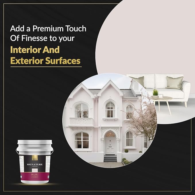 EVOLVE Signature Paint & Primer: Luxury Paint & Primer for Indoor & Outdoor Surfaces, Minimal Odor, Eggshell Sheen (Porcelain White, 5 Gallon)