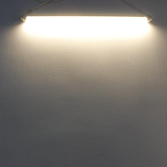 LightingWill LED T8 Light Tube 3FT, Warm White 3000K-3500K, Dual-End Powered Ballast Bypass, 2000Lumens 15W (32W Fluorescent Equivalent), Frosted Cover, AC85-265V Lighting Tube Fixtures, 1Pack