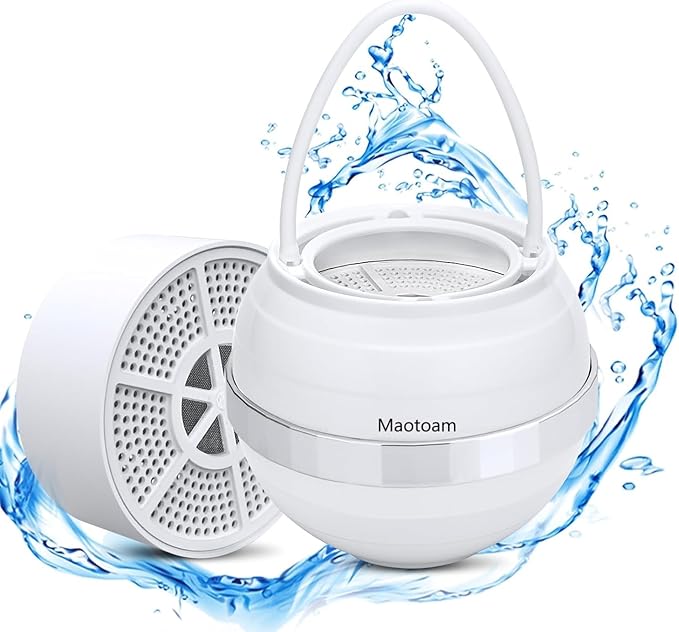 Bath Filter for Tub Bath Ball Filter Bathtub Water Filter for Faucet 2500 Gallons of Filtration, 8 Stages Bath Filter to Reduce Hundreds of Contaminants for Softer, Smoother Skin, BPA Free