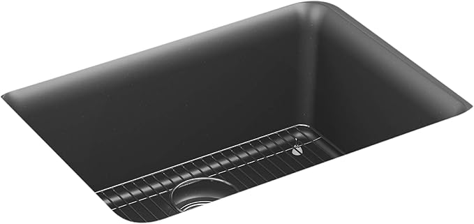 KOHLER 28001-CM7 Cairn Sink, 24 in, Matte Graphite