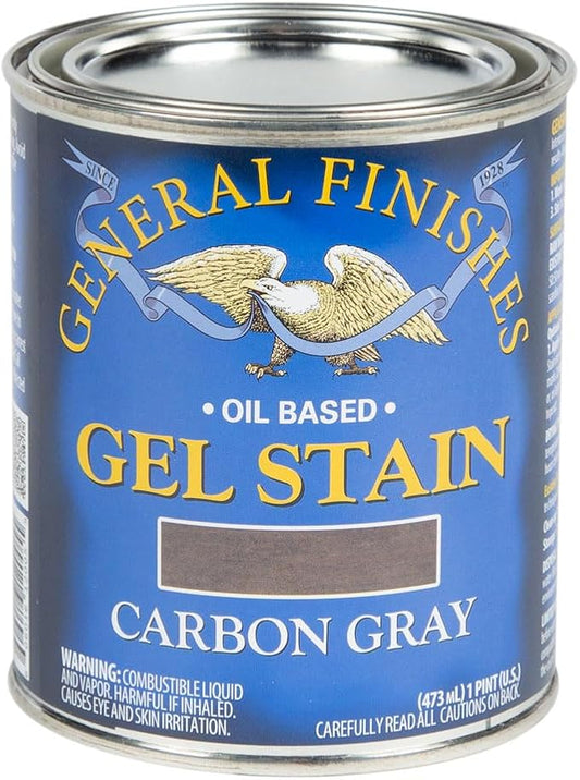 General Finishes Oil Base Gel Stain, 1 Pint, Carbon Gray