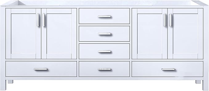 Big Sur 80 in. W X 22 in. D White Double Bath Vanity Cabinet Without Countertop