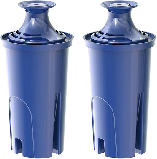 Alkaline Water Filter, Replacement for Brita® classic 35557, OB03, Mavea® 107007, Brita® Pitchers Grand, Lake, Capri, Wave and More, NSF Certified, 2 Packs