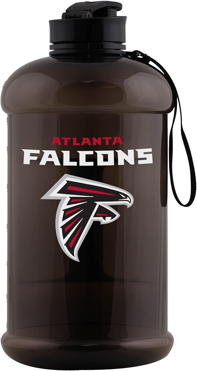 FOCO NFL Team Logo 2L Plastic Clear Large Sports Water Bottle