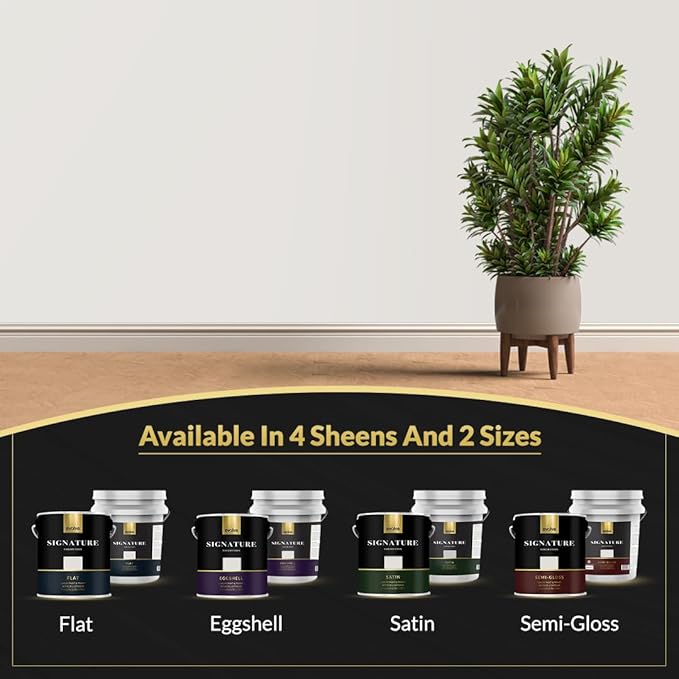 EVOLVE Signature Paint & Primer: Luxury Paint & Primer for Indoor & Outdoor Surfaces, Minimal Odor, Eggshell Sheen (Quicksilver Gray, 1 Gallon)