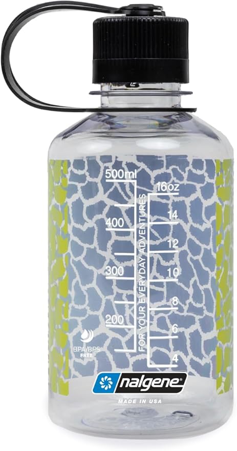 Nalgene Sustain Tritan BPA-Free Water Bottle Made with Material Derived from 50% Plastic Waste, 16 OZ, Narrow Mouth