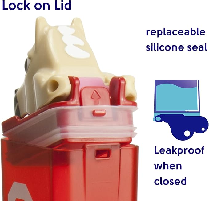 Reusable Water Bottle | Officially Licensed NCAA Sports Bottle | BPA Free | Dishwasher Safe | Boomer & Sooner Mascot | 8 oz Drink in the Box - The University of Oklahoma