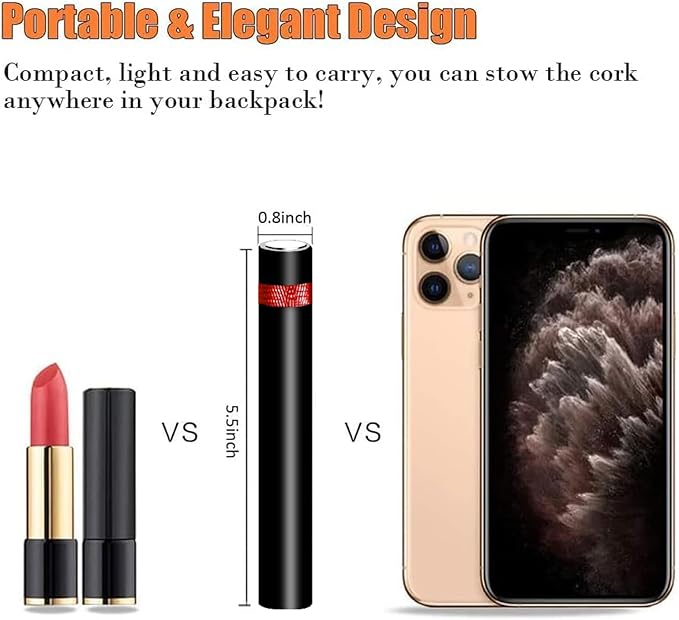 Wine Opener Air Pressure Pump Opener Set,Include Air Pressure Pump Bottle Opener With Foil Cutter,Aerator Pourer,Vacuum Stopper Efficient Corkscrew Bottle Opener,Great For Wine Lovers