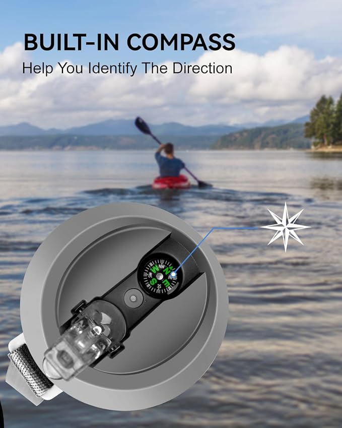 SurviMate 0.01μm Ultra-Filtration Filtered Water Bottle, Portable Water Filter Bottle with 4-Stage Filtration for Survival, Camping, Hiking, Backpacking, Drinking, Emergency