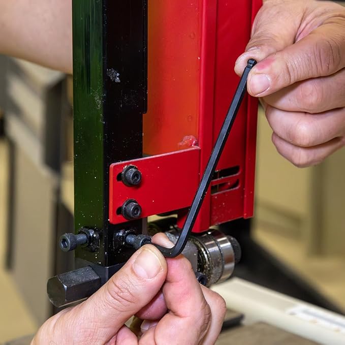 Klein Tools BLS22 22-Piece Long Ball-End Hex Key Wrench Set, SAE and Metric, Heat-Treated, L-Style, 1/16-Inch to 3/8-Inch and 1.5mm to 10mm