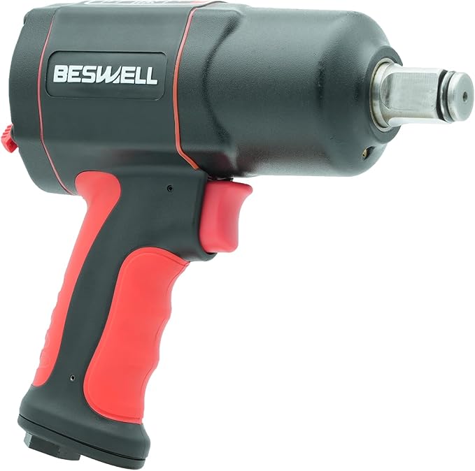 BESWELL® 3/4-Inch Light weight mini size Air Impact Wrench with Up to Real 1230 Foot-Pounds Max Loosen Torque Output