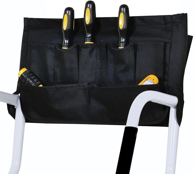 WiberWi 3 Step Ladder with Handrails 500 lb Capacity Step Stool Folding Ladders for Home Kitchen Steel Frame with Safety Side Handrails Non-Slip Wide Pedal Stepladder with Attachable Tool Bag