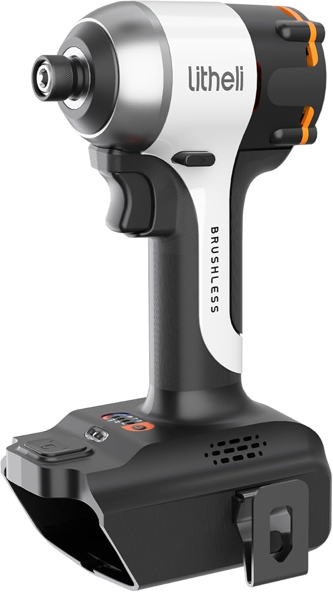 Litheli 20V Cordless Impact Driver Kit, 2035 in-lbs Max Torque, 1/4 in. Hex Power Drill/Driver (Battery and Charger not Included)