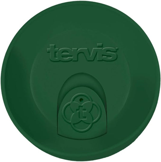 Tervis Travel Lid Made in USA Double Walled Insulated Tumbler Travel Cup Keeps Drinks Cold & Hot, Fits 10oz Tumblers, Hunter Green