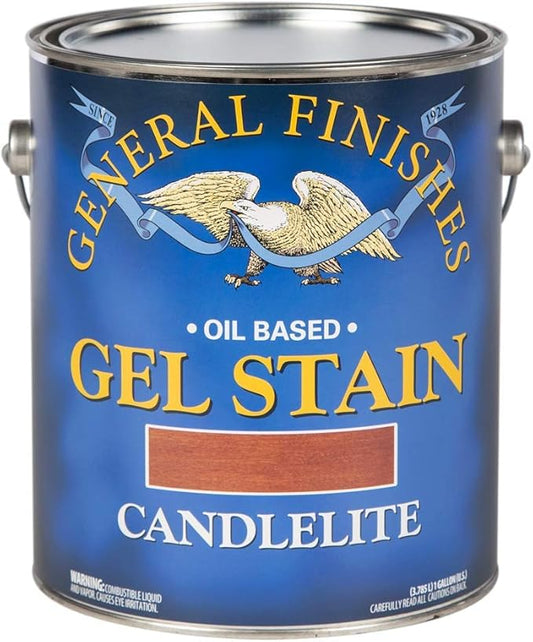 General Finishes Oil Base Gel Stain, 1 Gallon, Candlelite