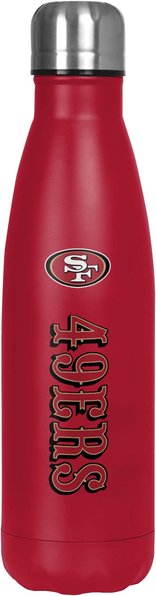 FOCO NFL unisex-adult NFL Team Logo Wordmark Chill Water Bottle