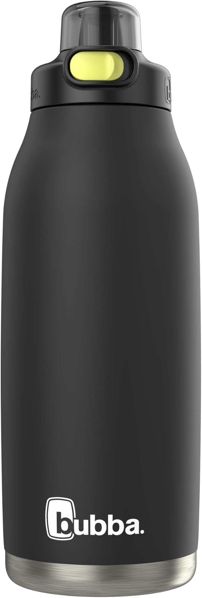 Bubba Radiant Stainless-Steel Pop-Up Straw, 40oz Water Bottle, Medium, Rubberized Licorice