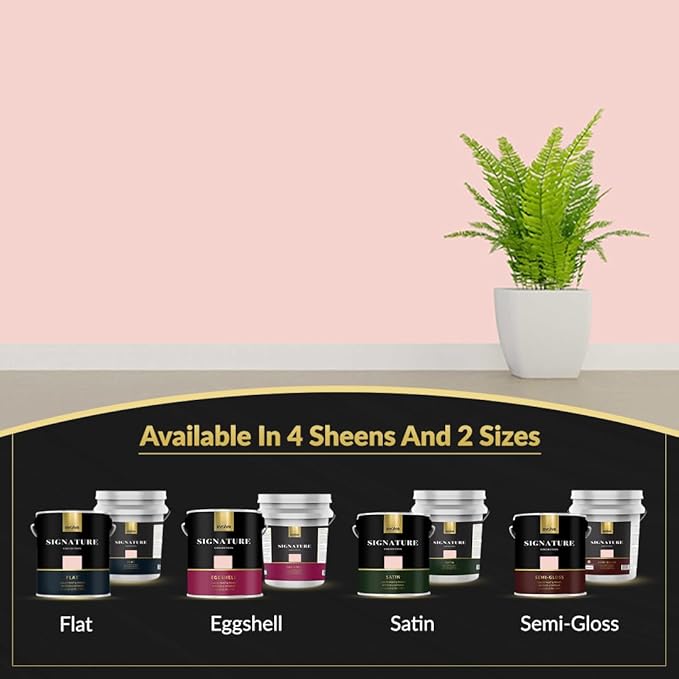 EVOLVE Signature Paint & Primer: Luxury Paint & Primer for Indoor & Outdoor Surfaces, Minimal Odor, Eggshell Sheen (Flamingo Pink, 5 Gallon)