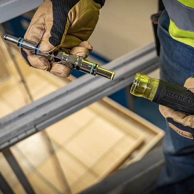 Klein Tools 32809MAGM 11-in-1 Multi-Nut Driver Tool, Magnetic Pass-Through Driver with Metric Hex Nut Sizes 5mm to 19mm