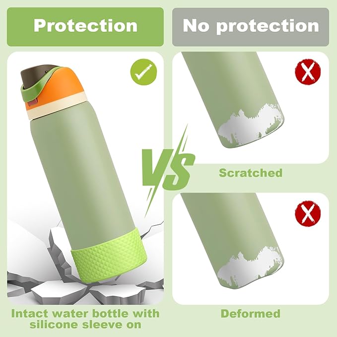 Silicone Boot for Owala Water Bottle 24 oz 32 oz 40 oz, Anti-Slip Protective Sleeve for FreeSip/Twist/Flip Stainless Steel Water Bottles Accessories