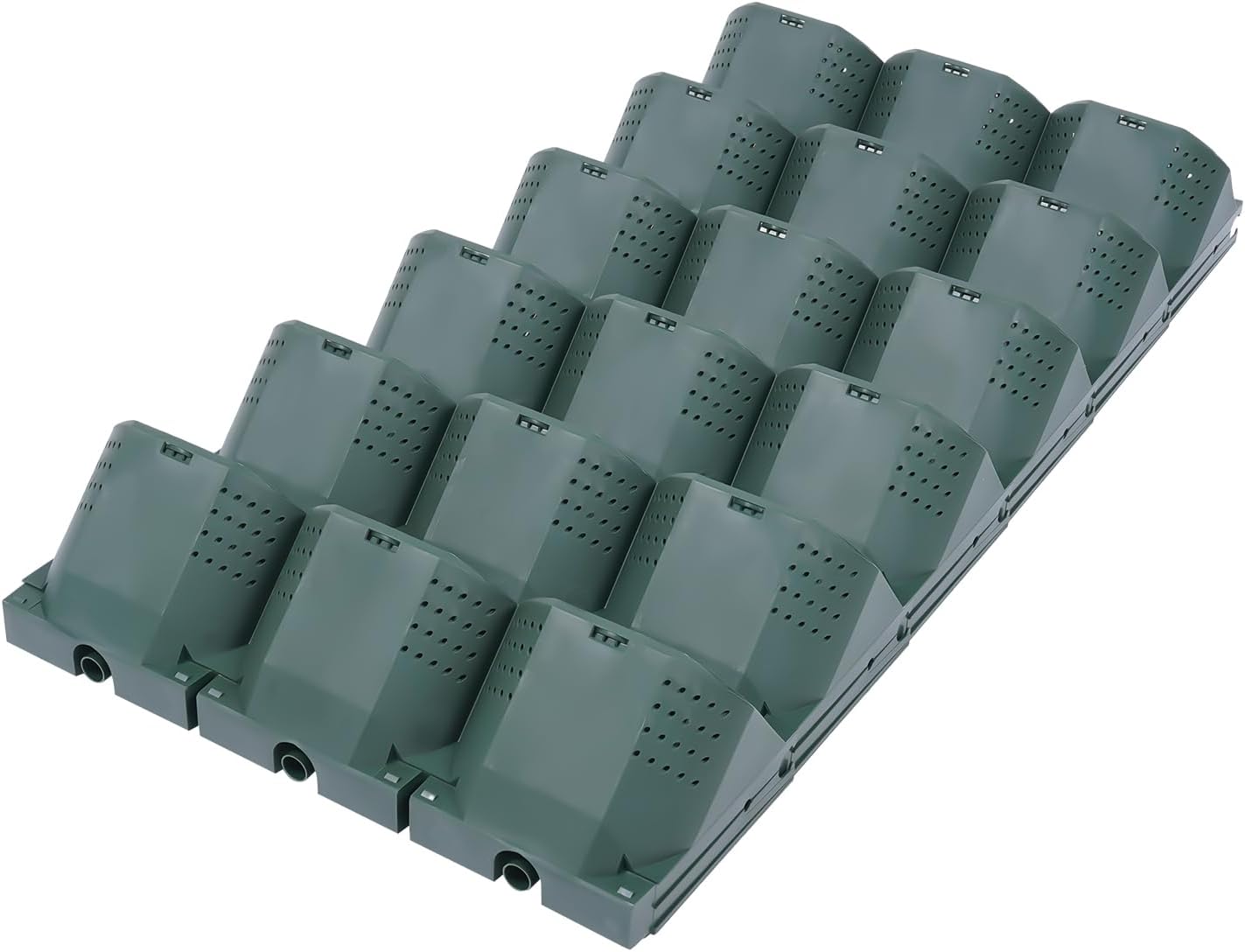 36 Pots Self-Watering Wall-Mounted Planter, 39.4”L x 46.5”H Vertical Wall Planter Self Watering Stackable Planters Vertical Garden Wall Garden Planter Outdoor Indoor for Herbs Flowers Strawberries