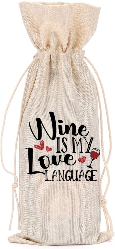 Funny Wine Quotes Wine Bag Wine Tasting Party Supplies for Wine Lovers Women Men Bride Groom Auntie Christmas Birthday Wedding Bachelorrette Party Wine Bags