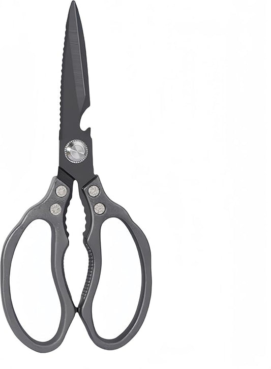 Kitchen Scissors, Heavy Duty Sharp Kitchen Shears Dishwasher Safe, Kitchen Accessories Cooking Shears for Kitchen Meat Chicken Fish Poultry Herb Bread (All Black)