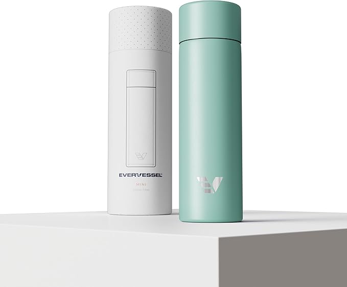 Mini Stainless Steel Water Bottle 14oz - Non-insulated | Designed for Bags | Slim, Lightweight & Stylish – Mint Green