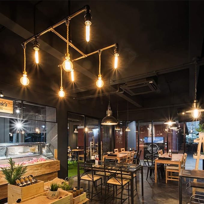 XININSUN T10 Led Bulb, 8W Dimmable Led Tubular Bulbs, 75-100 Watt Equivalent,850lm, Clear Glass, E26 Base Lamp Bulb, for Cabinet Display Cabinet etc. (2700K Warm White, 6-Pack)