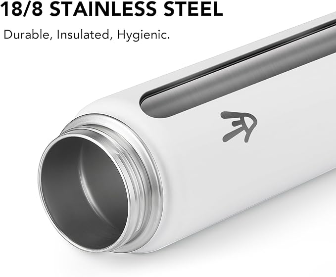 Enerbone Insulated Water Bottle, 32 oz Stainless Steel Water Bottles with Carrying Strap, Double-Wall Vacuum Insulation Thermos, Leakproof Sports Bottle with Straw, Keep Drinks Hot or Cold for Hours