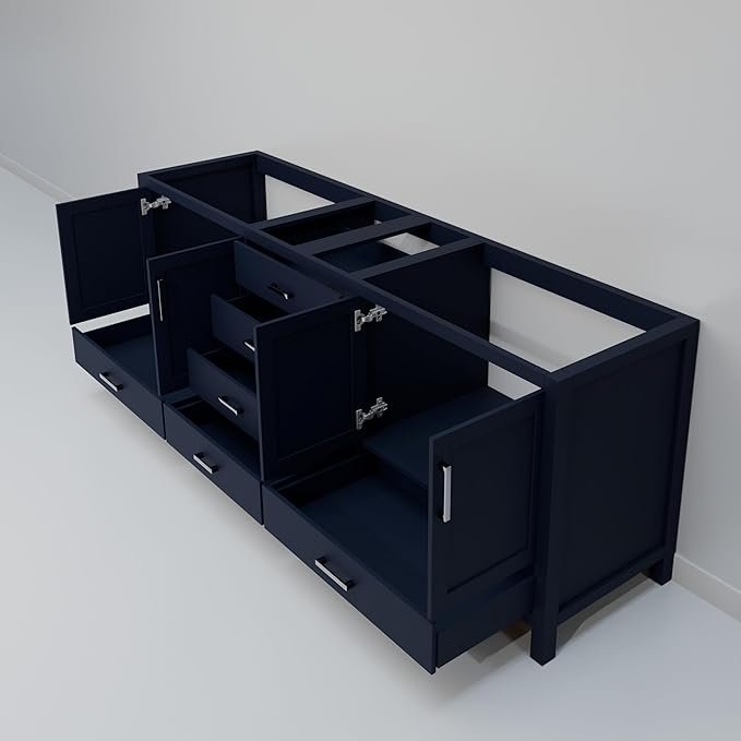 Big Sur 80 in. W X 22 in. D Navy Blue Double Bath Vanity Cabinet Without Countertop